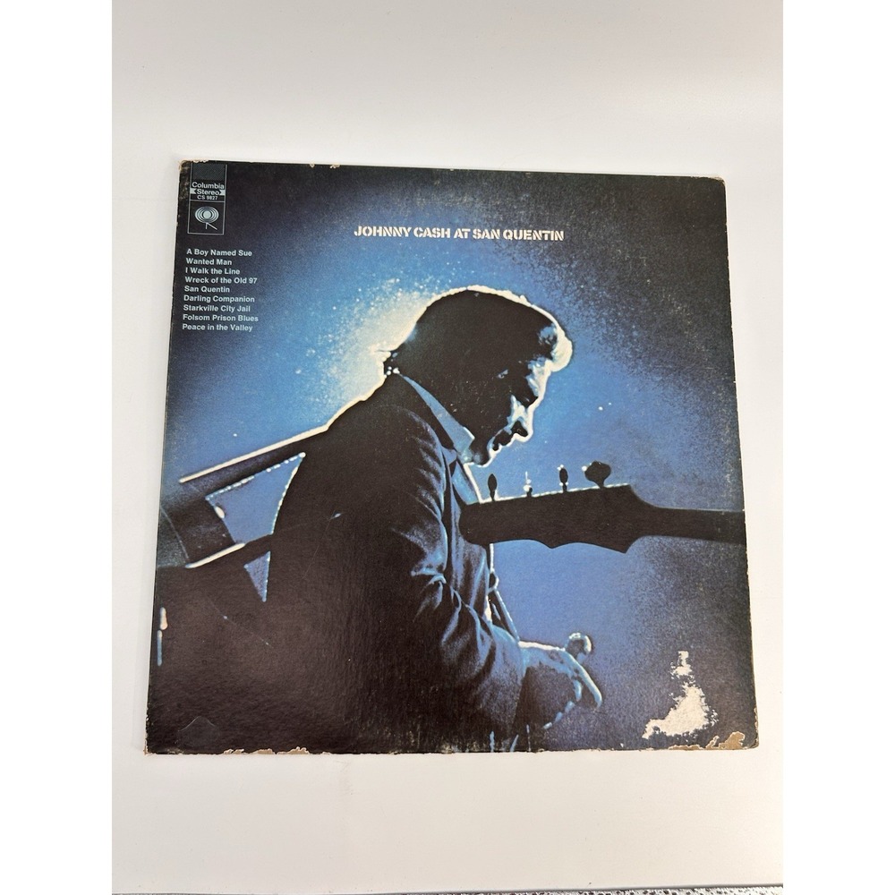 Johnny Cash At San Quentin Columbia 9827 Record Album Vinyl LP